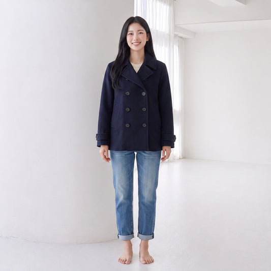 Wool Melton Peacoat