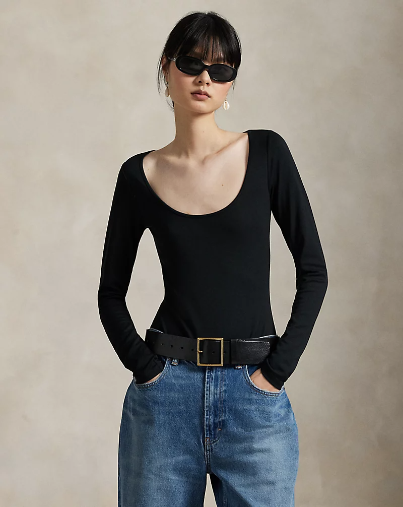 Scoopneck Bodysuit