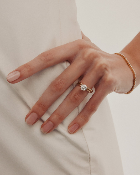 Round Engagement Ring