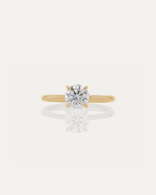 Round Engagement Ring