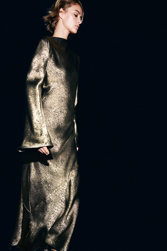 Open-back Satin Dress