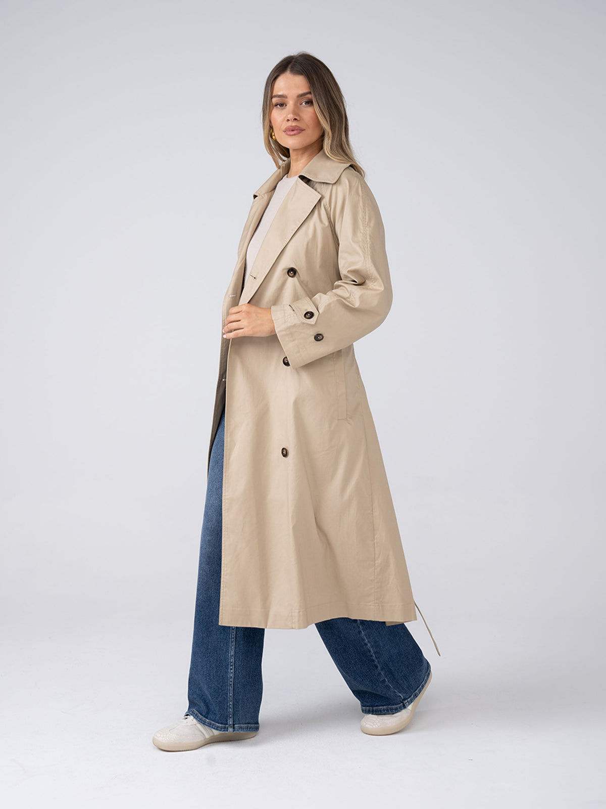 Classic Trench Coat - Beige