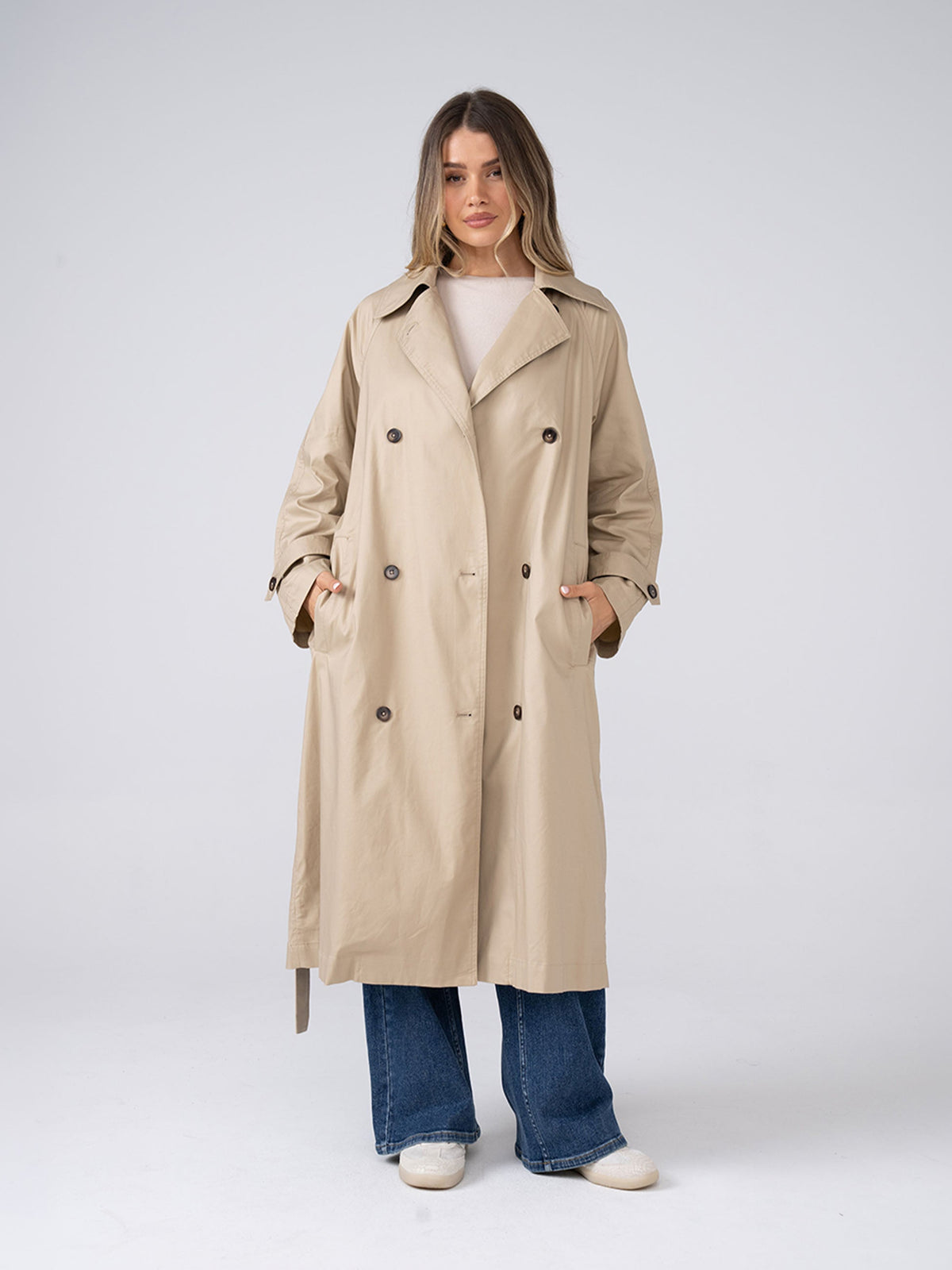Classic Trench Coat - Beige