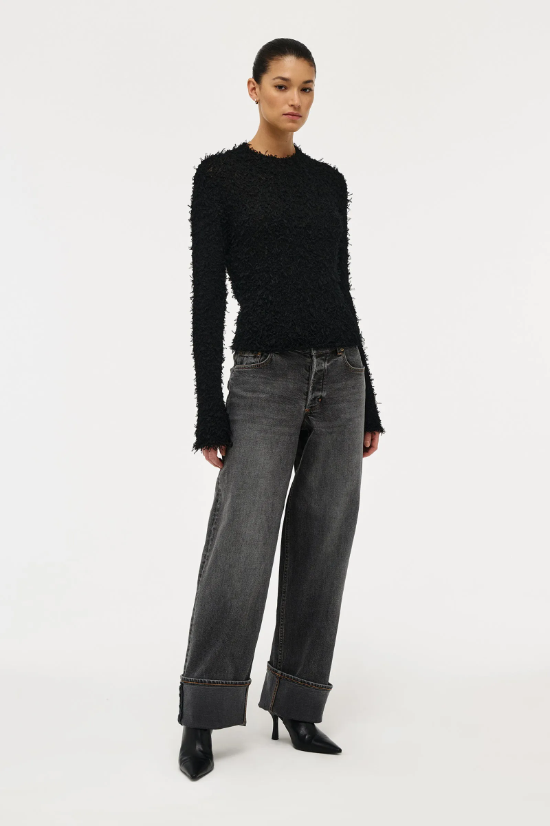 Fray Knit Crew
