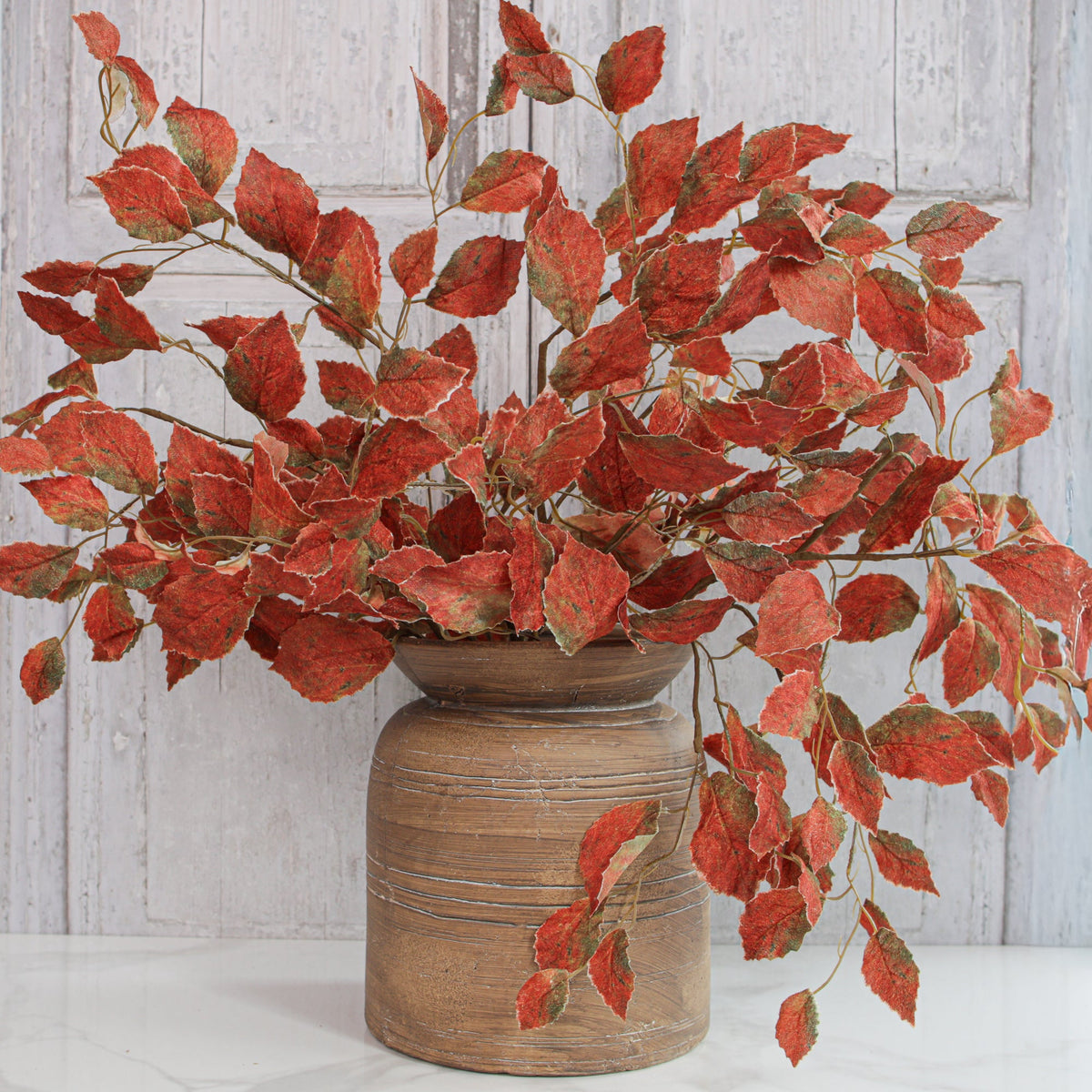 35" Autumn Leaves Stem, Rust - Interior Delights
