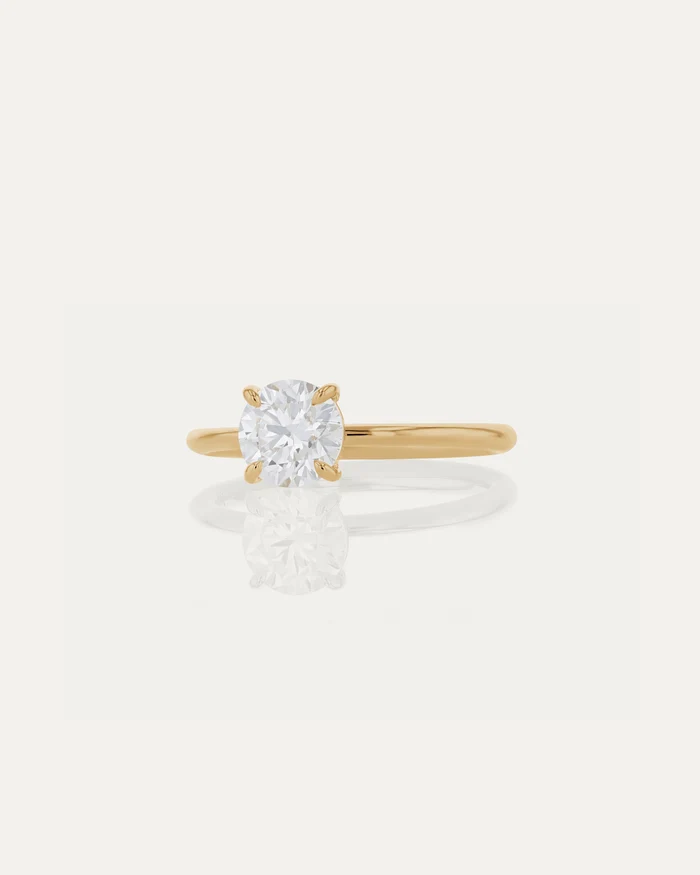 Round Engagement Ring